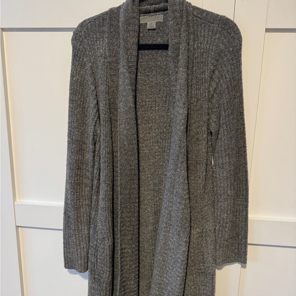Barefoot Dreams Charcoal Cardigan Sweater